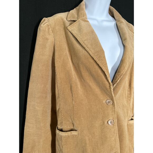 Corduroy Camel VTG Blazer Women’s Fall Winter Preppy Casual Business XL - Picture 7 of 14